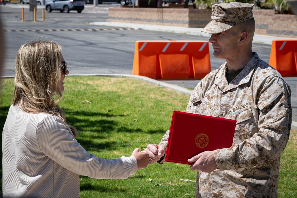 Nicole Hitch named TECOM Junior Civilian of the Year at The Combat Center