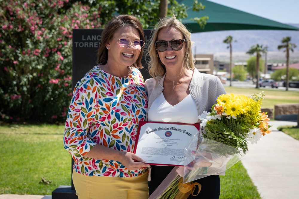 Nicole Hitch named TECOM Junior Civilian of the Year at The Combat Center