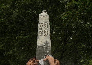 USNA Plebes Take Part in Annual Herndon Monument Climb