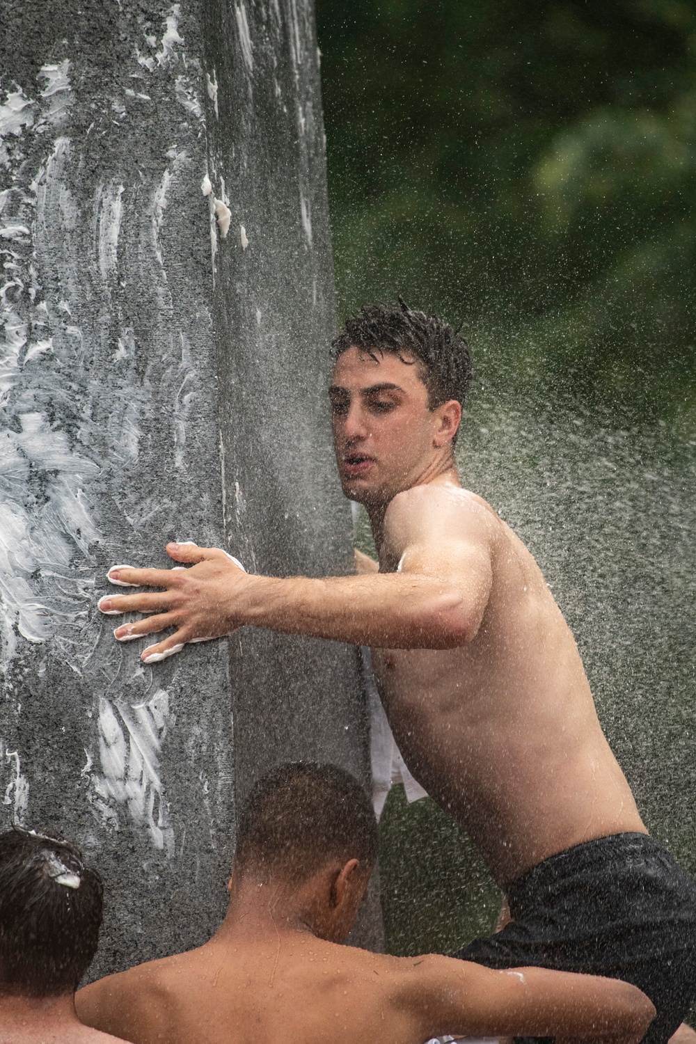 USNA Plebes Take Part in Annual Herndon Monument Climb