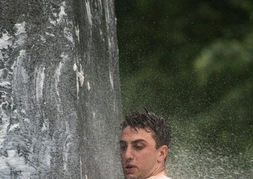 USNA Plebes Take Part in Annual Herndon Monument Climb
