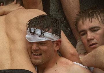 USNA Plebes Take Part in Annual Herndon Monument Climb