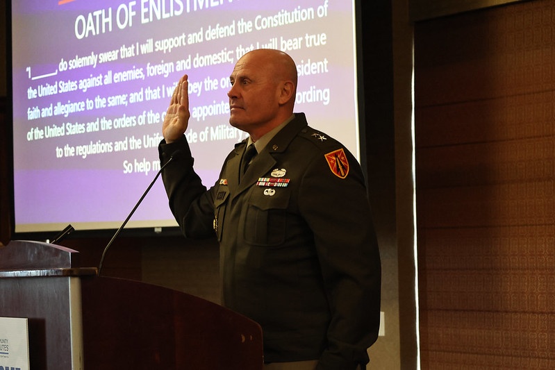 MG Phil Brooks delivers Oath