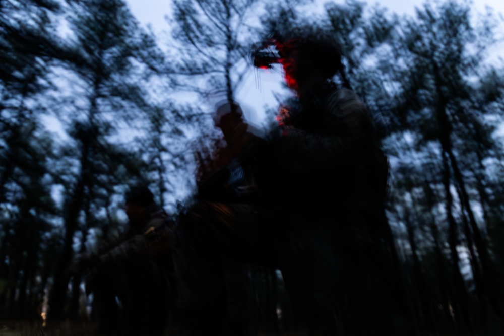 RTI ALC Course Conducts Night Time Reconnaissance STX lanes