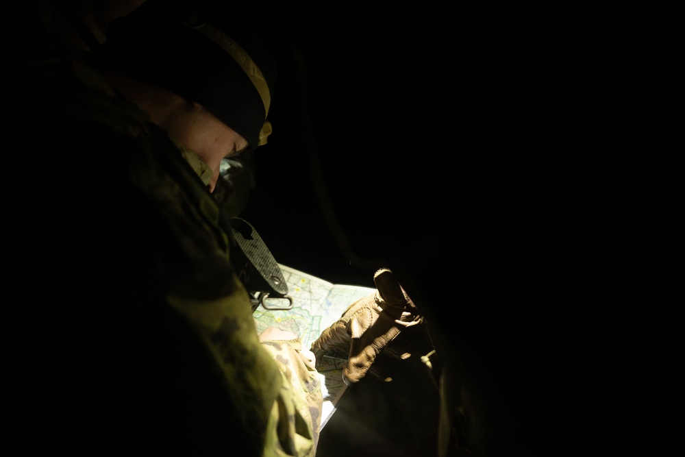 RTI ALC Course Conducts Night Time Reconnaissance STX lanes