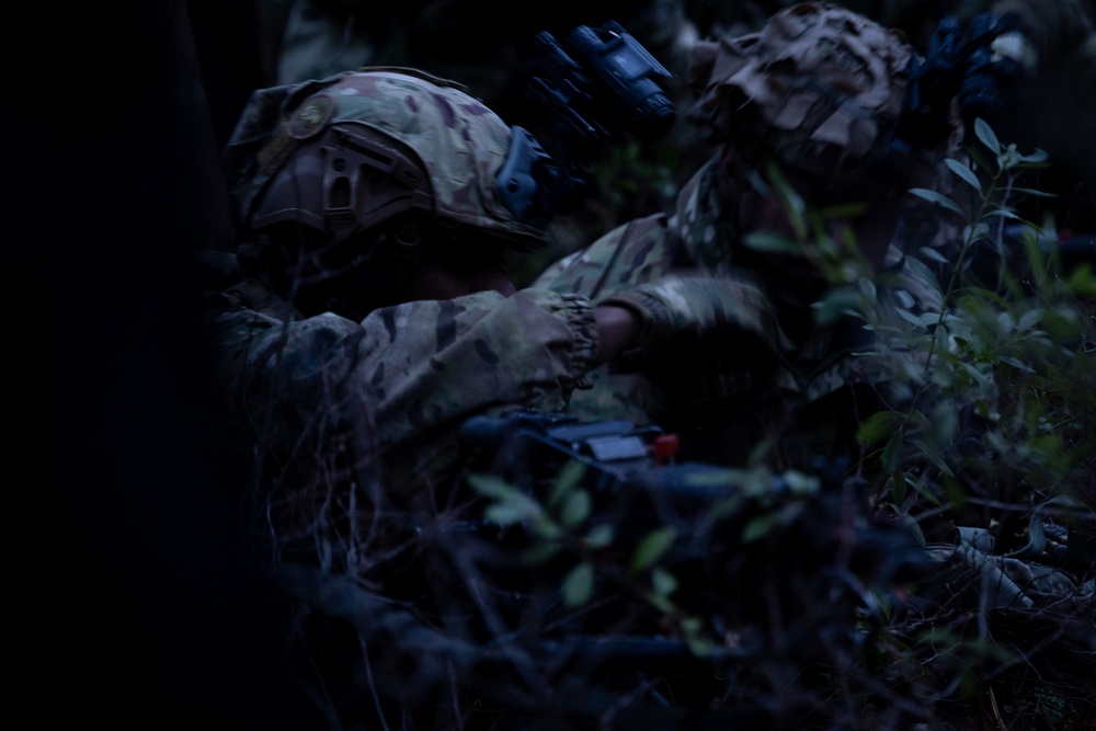 RTI ALC Course Conducts Night Time Reconnaissance STX lanes
