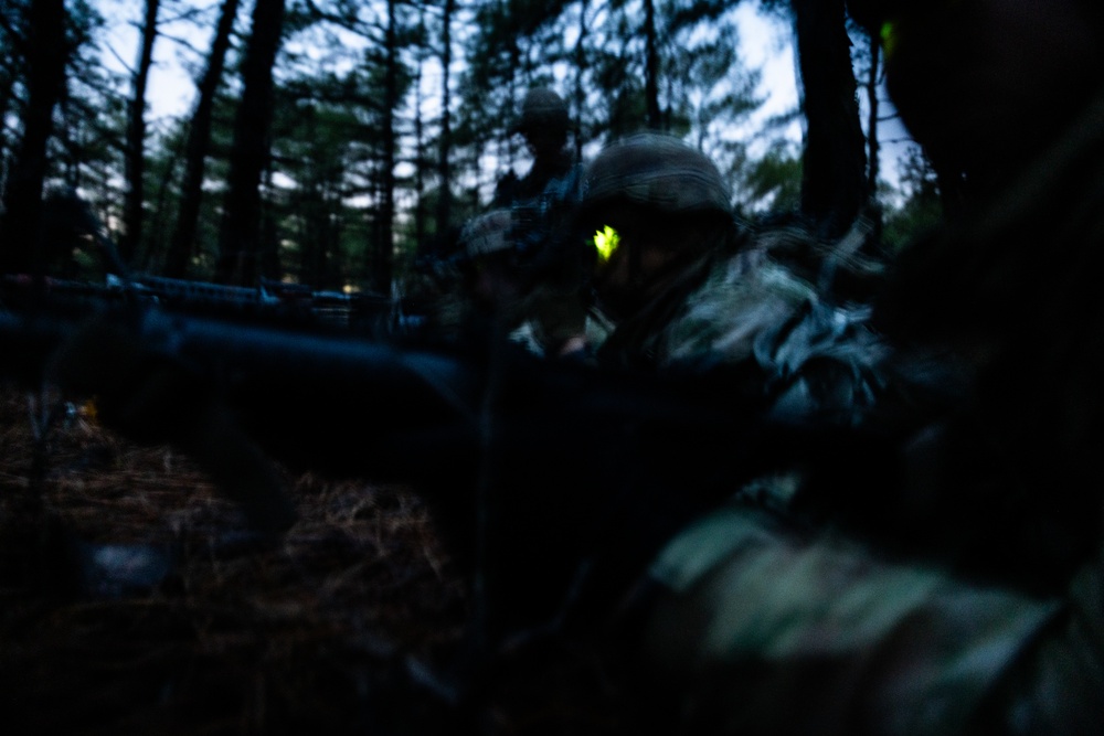 RTI ALC Course Conducts Night Time Reconnaissance STX lanes