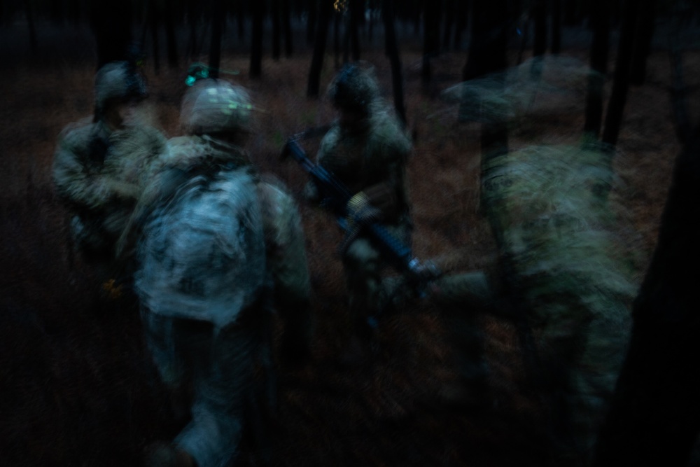 RTI ALC Course Conducts Night Time Reconnaissance STX lanes