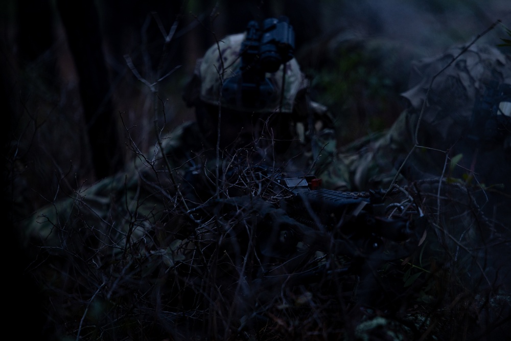 RTI ALC Course Conducts Night Time Reconnaissance STX lanes