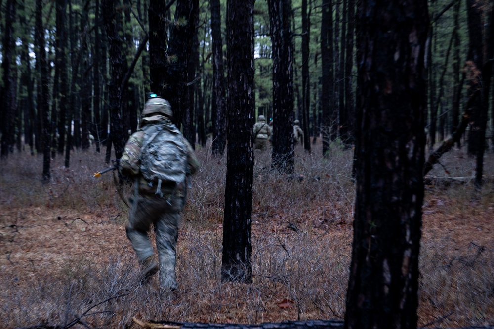 RTI ALC Course Conducts Night Time Reconnaissance STX lanes