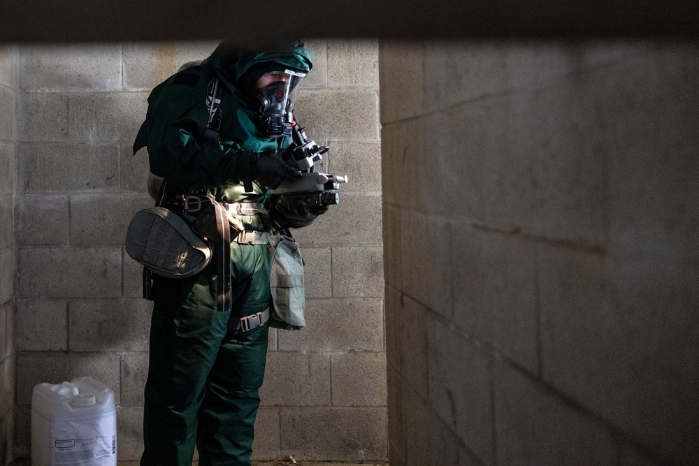 Balikatan 25: 1st CEB Marines conduct hazmat response drills