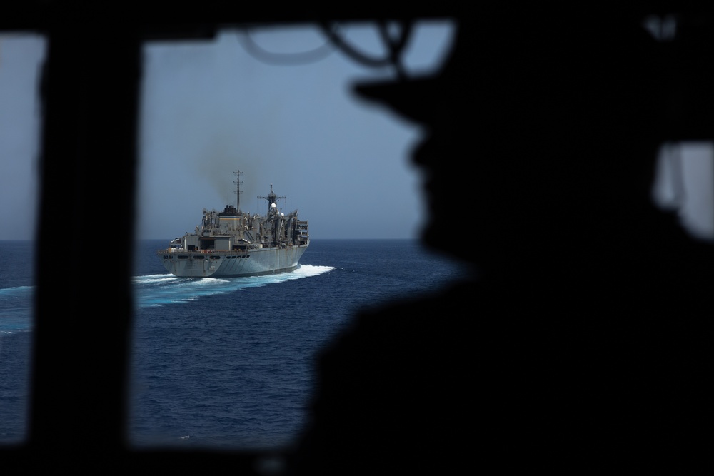 USS Oscar Austin (DDG 79) Conducts a Replenishment-At-Sea (RAS) with USNS Arctic (T-AOE 8)