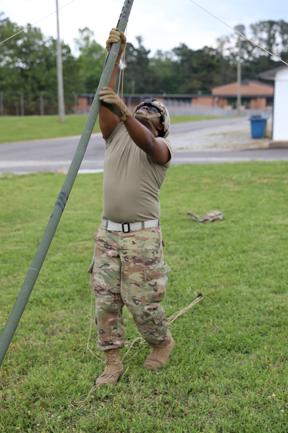 Soldiers of the 301st HHD conduct communications training at Volunteer Training Site–Milan