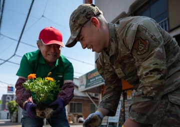 Yokota boosts the charm of Fussa with beautification project