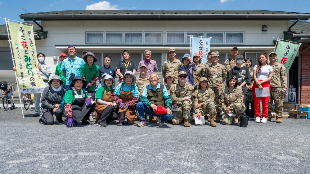 Yokota boosts the charm of Fussa with beautification project