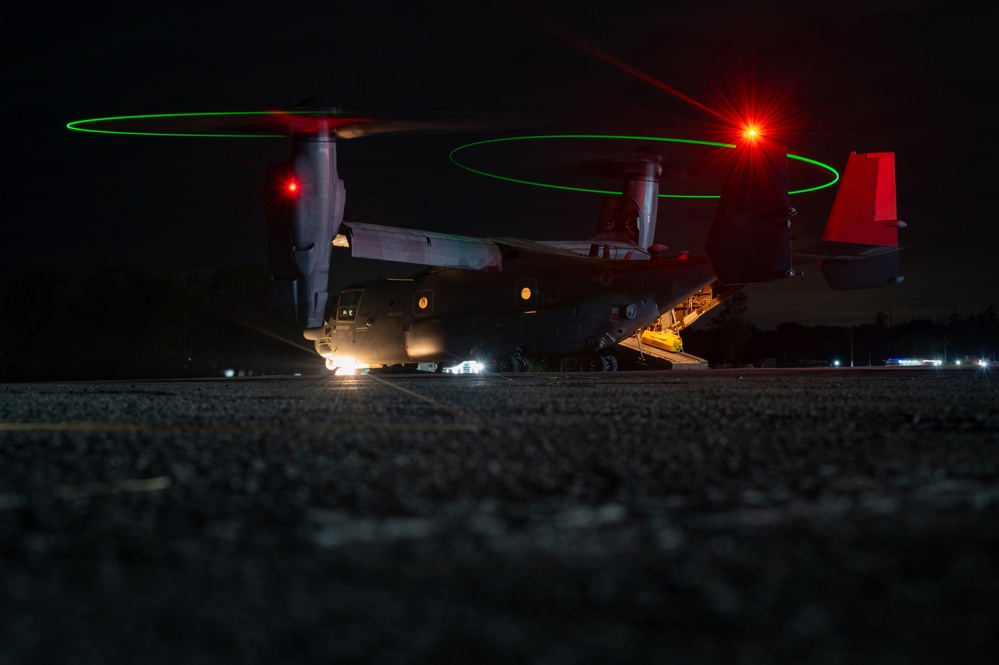 Balikatan 25: 353 SOW and AFP conduct MFF from a CV-22 Osprey