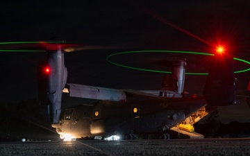 Balikatan 25: 353 SOW and AFP conduct MFF from a CV-22 Osprey