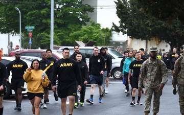 Weighted Words Walk promotes mental health awareness at Camp Humphreys
