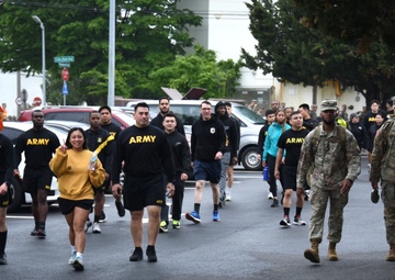 Weighted Words Walk promotes mental health awareness at Camp Humphreys