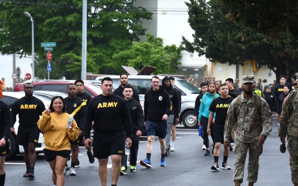 Weighted Words Walk promotes mental health awareness at Camp Humphreys
