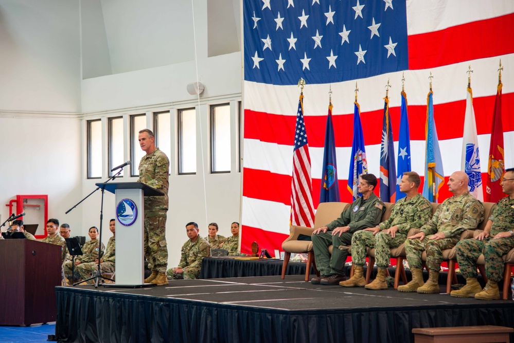 JTF-M holds change of command ceremony