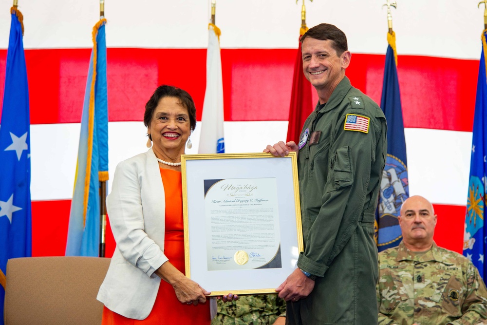 JTF-M holds change of command ceremony