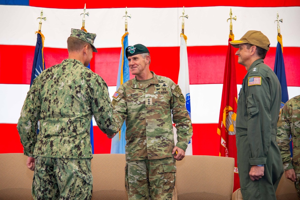 JTF-M holds change of command ceremony