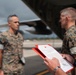 Maj Donaldson receives Meritorious Service Medal from Major General Wortman