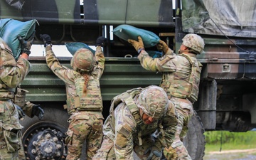 Competitors conduct Expert Physical Fitness Assessment during V Corps Best Squad competition