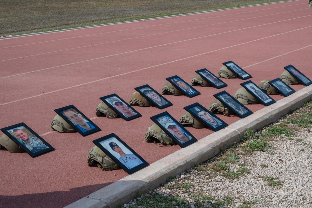 Incirlik AB Defenders honor the fallen during 24-hour ruck march