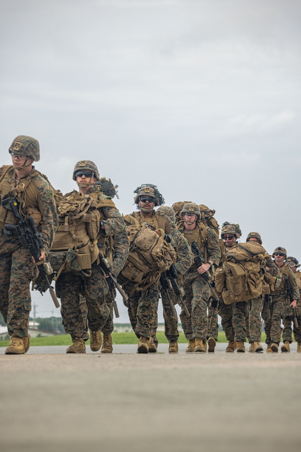 U.S. Marines Execute an Alert Contingency MAGTF Flyaway Drill