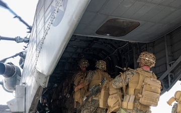 U.S. Marines Execute an Alert Contingency MAGTF Flyaway Drill