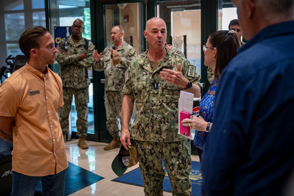 Vice Adm. Scott Gray NSA Naples Tour