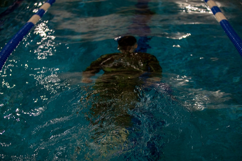 U.S. Army Soldiers earn through physical challenge, the German Armed Proficiency Badge.