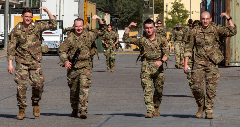 U.S. Army Soldiers earn through physical challenge, the German Armed Proficiency Badge.