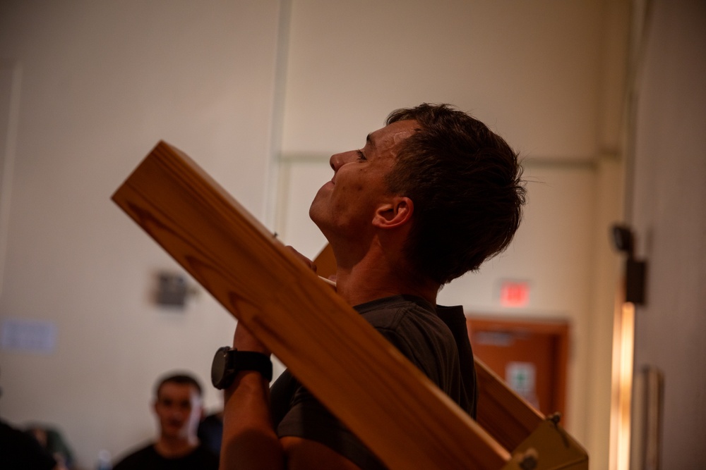 U.S. Army Soldiers earn through physical challenge, the German Armed Proficiency Badge.