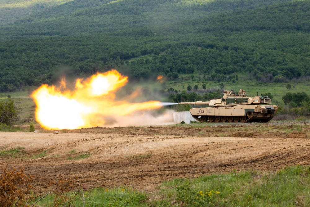 4-6th Infantry Regiment Conducts a M2A1 Abrams LFX in Bulgaria