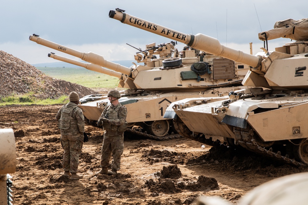 4-6th Infantry Regiment Conducts a M2A1 Abrams LFX in Bulgaria
