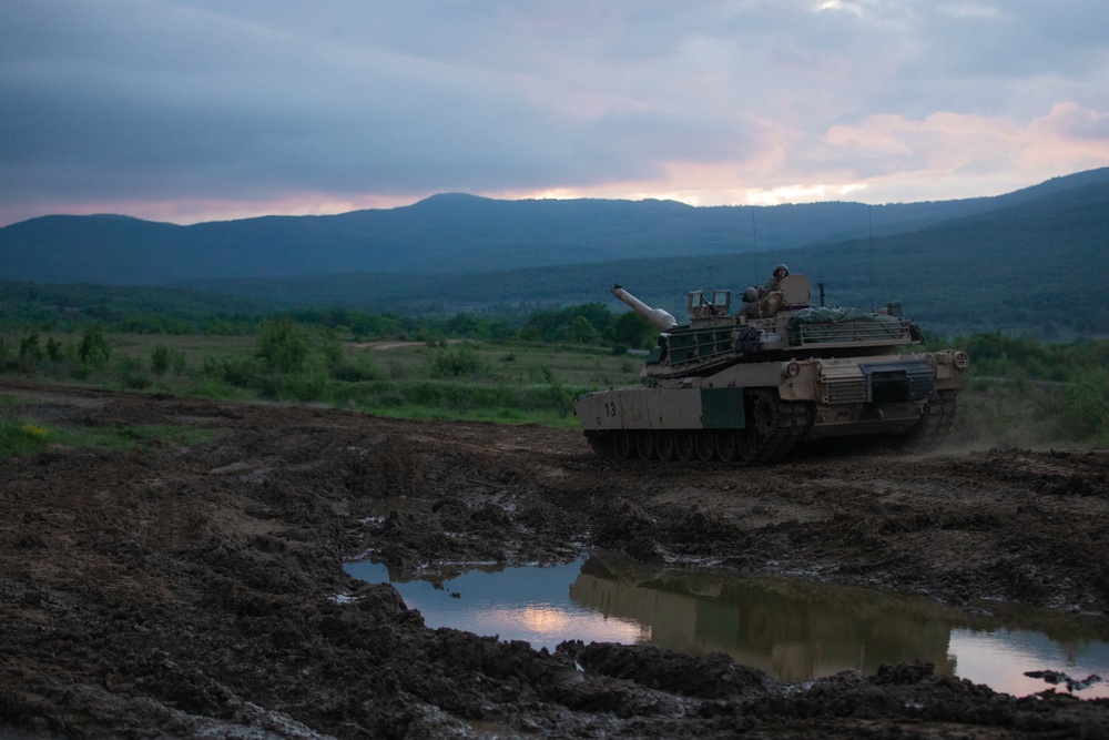 4-6th Infantry Regiment Conducts a M2A1 Abrams LFX in Bulgaria