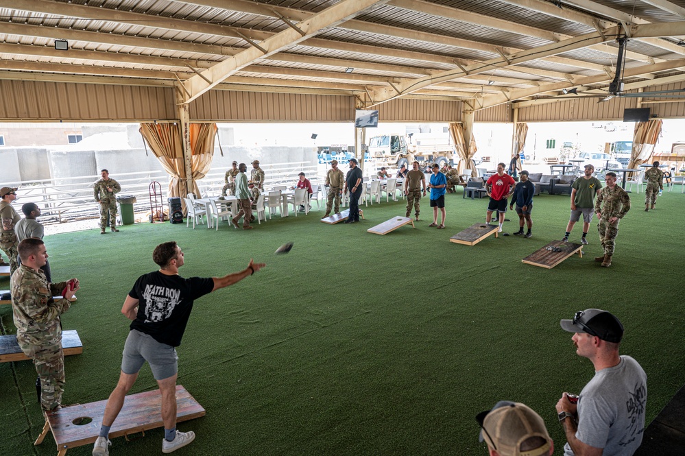 386th ESFS host Police Week cookout