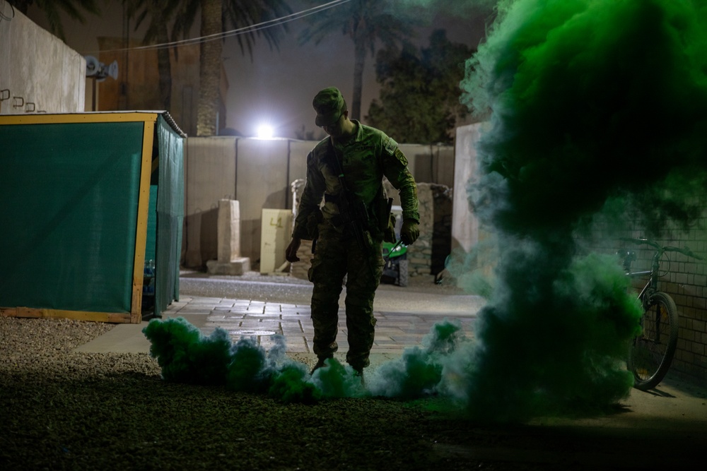 Coalition Soldiers conduct Mass Casualty Exercise in Bagdad