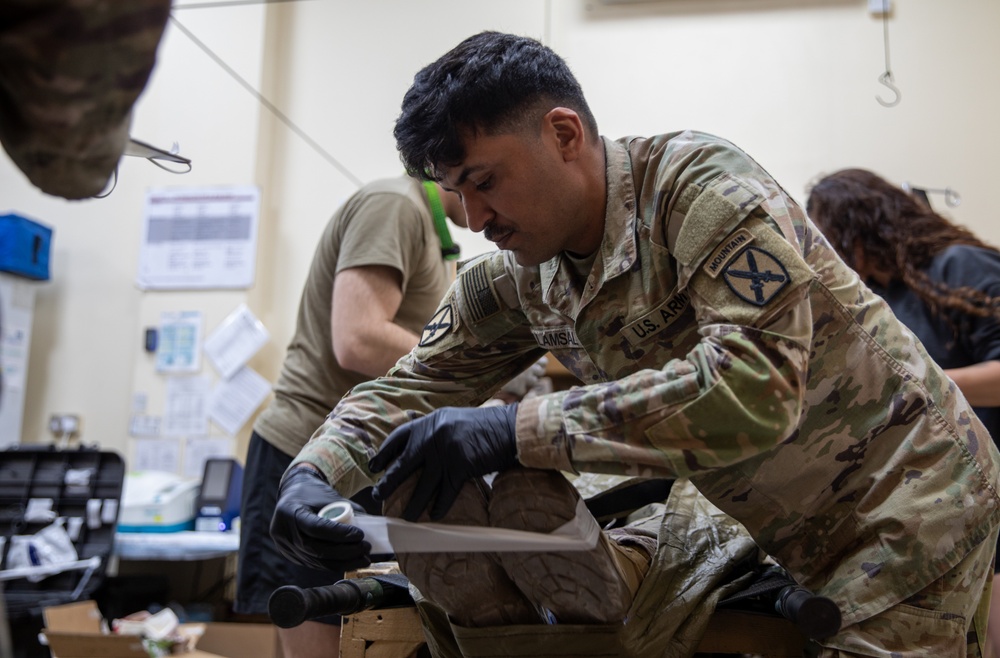 Coalition Soldiers conduct Mass Casualty Exercise in Bagdad