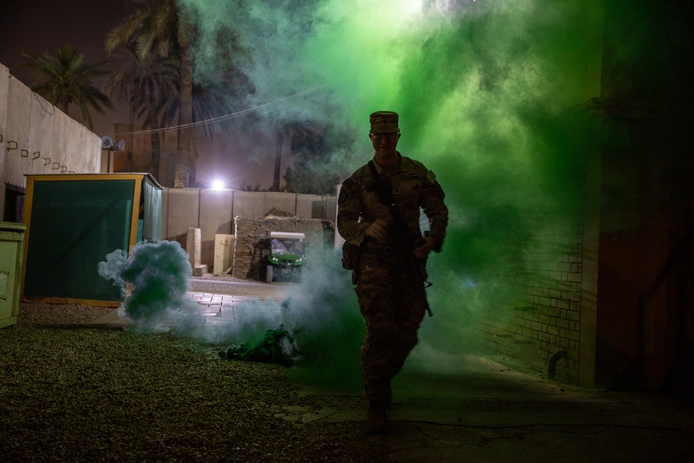Coalition Soldiers conduct Mass Casualty Exercise in Bagdad