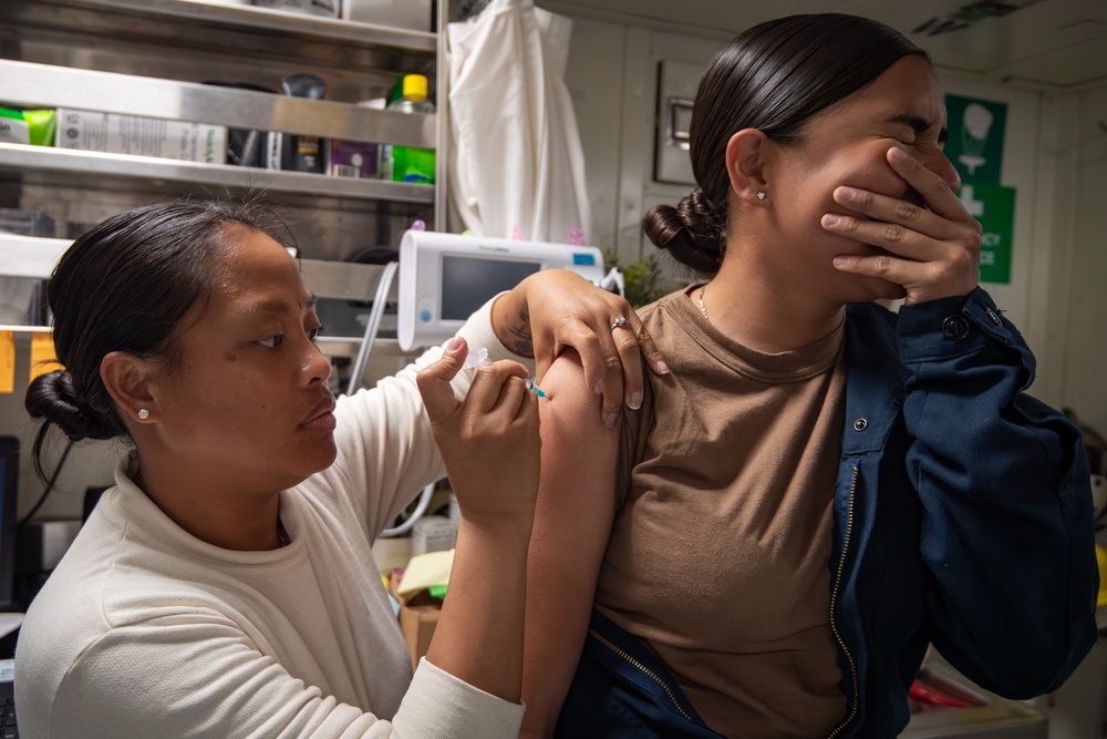 USS Gridley Vaccinations