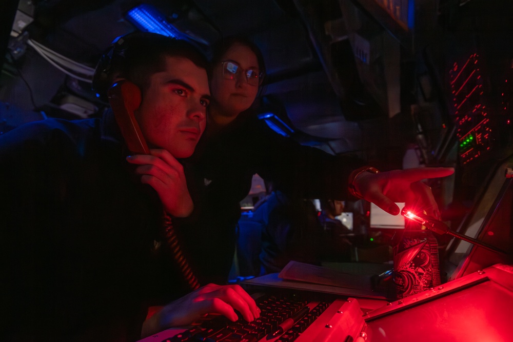 Operations Specialists Stand Watch