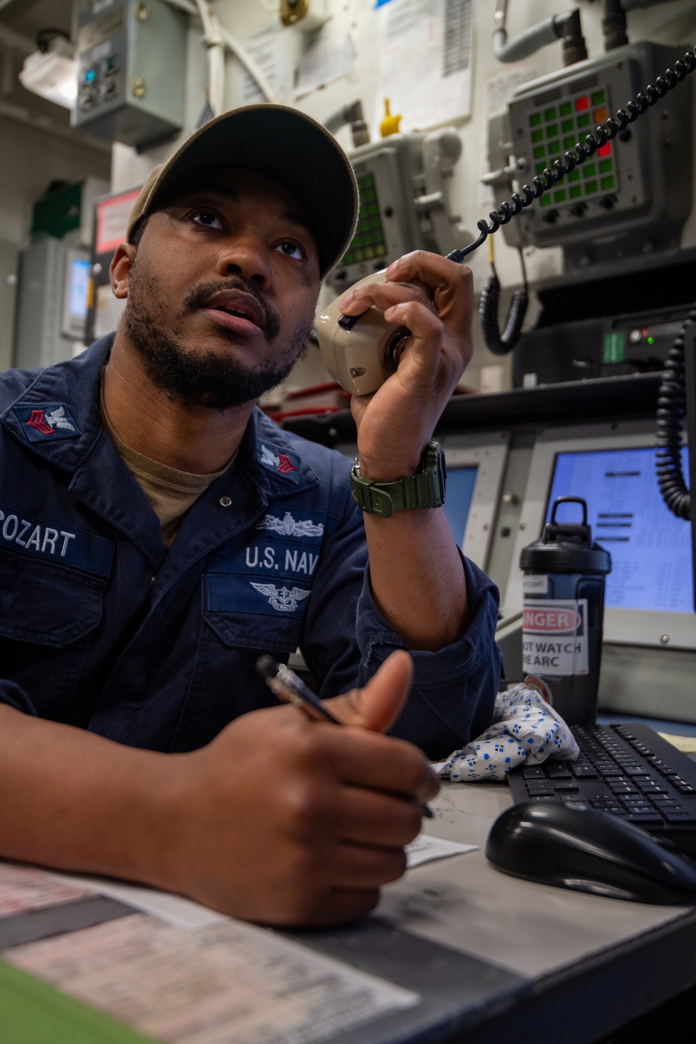 USS Gridley Engineering Drill
