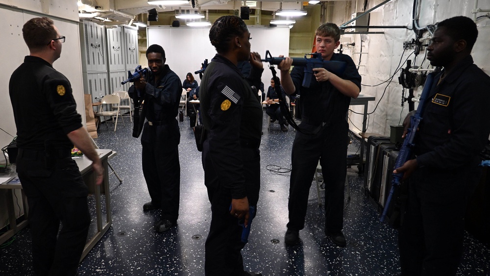 USS Iwo Jima Security Reaction Force Training