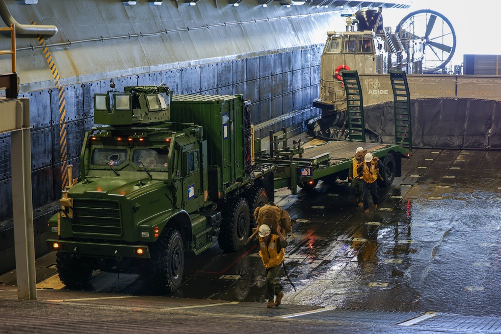 USS Iwo Jima Conducts Well Deck Operations