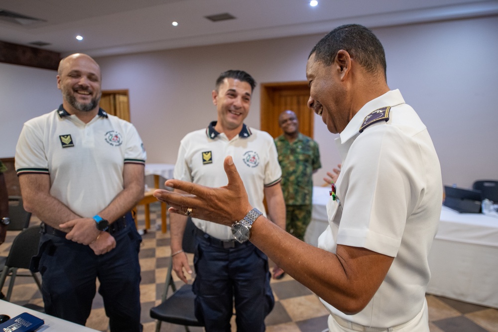 Cabo Verde Chief of Defense Visits Obangame Express 2025 Exercise Control Group