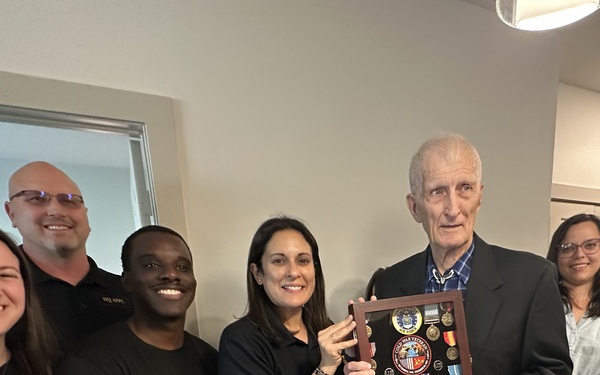 Directorate rebuilds lost military record, honors 92-year-old Airman